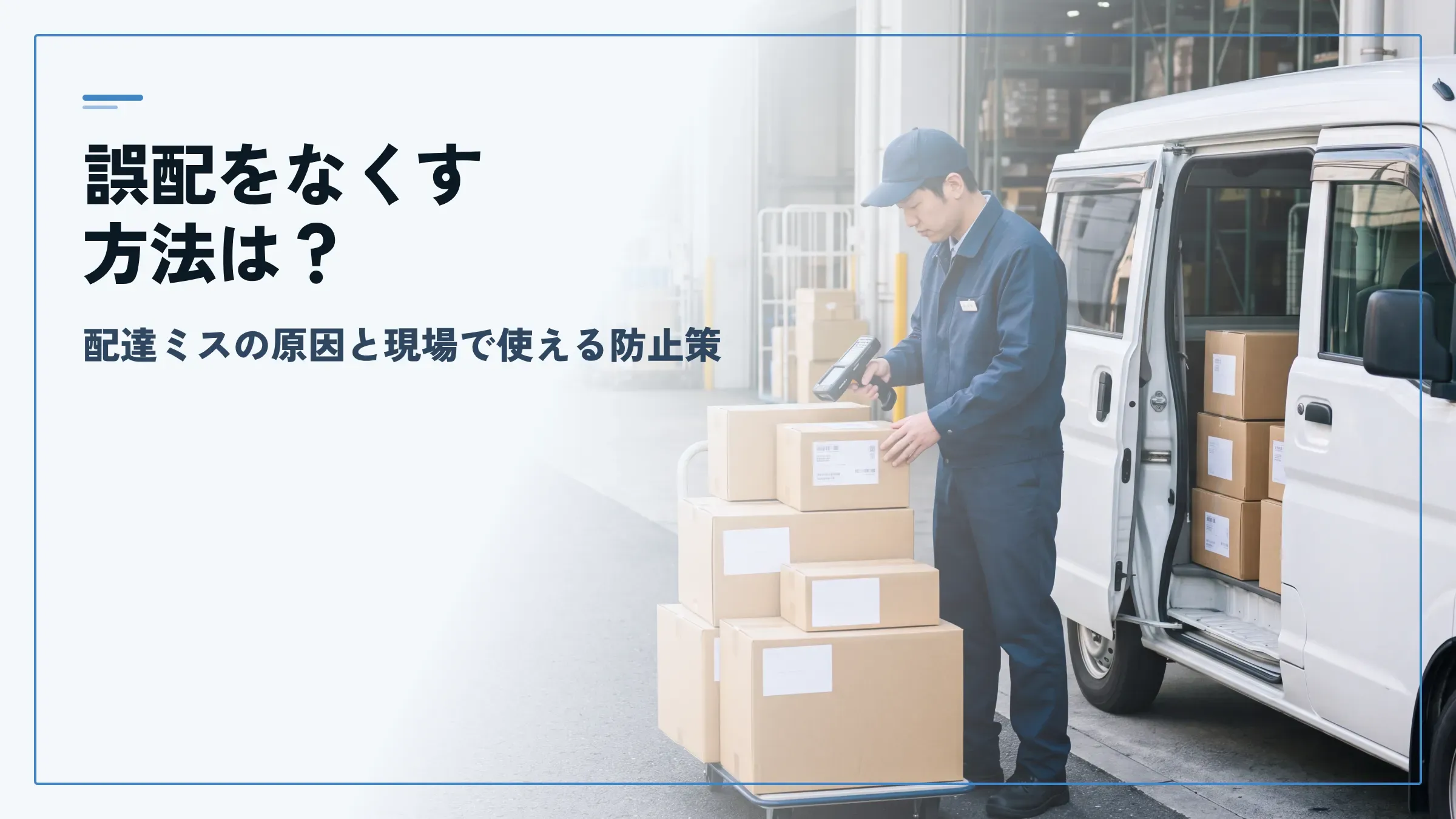 誤配をなくす方法はある?主な原因と配達ミスを防止する実践対策