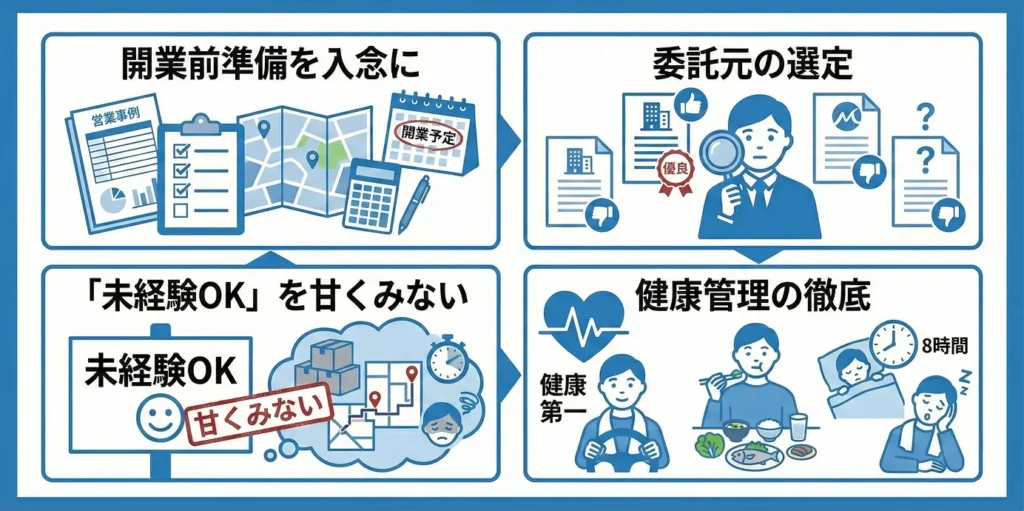 軽貨物独立成功のコツ