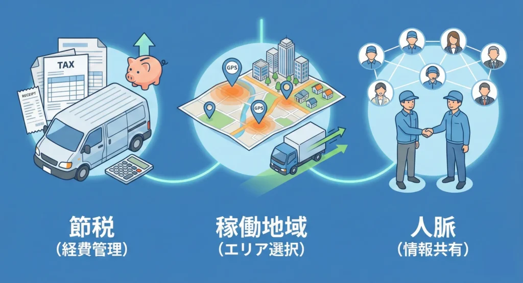 軽貨物で稼ぐポイント